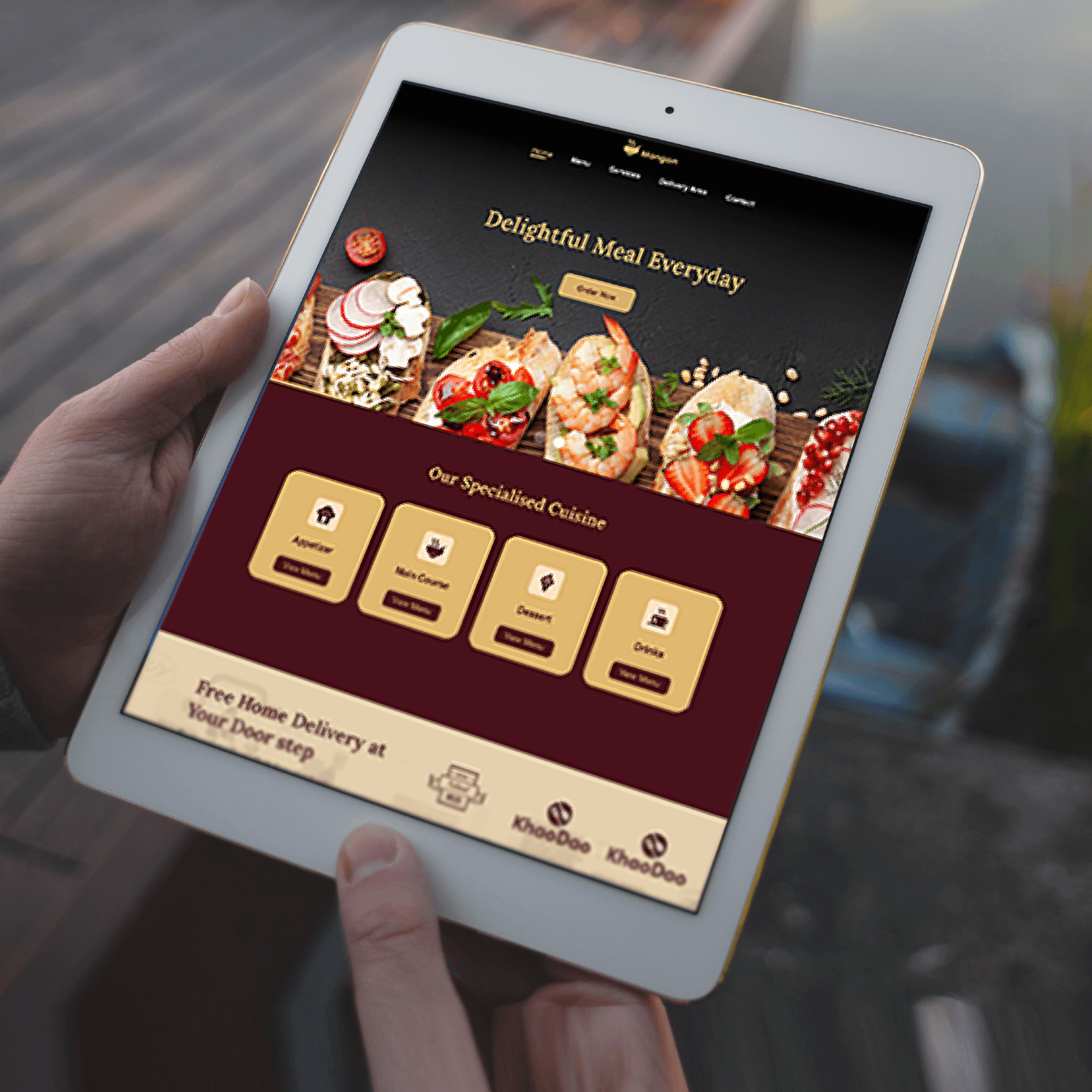 Restaurant website image